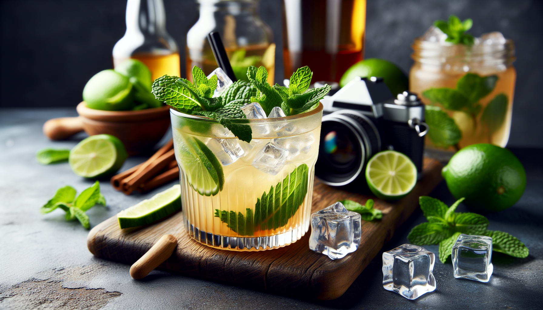 cocktail con rum e menta